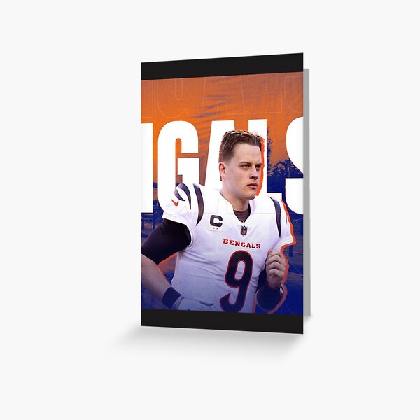 Joe Burrow - Cincinnati Bengals Oil on Canvas Greeting Card by