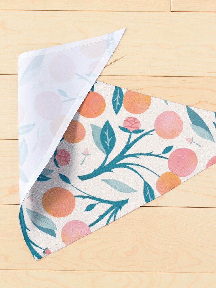Alternate view of Peaches and Peony Buds Pet Bandana