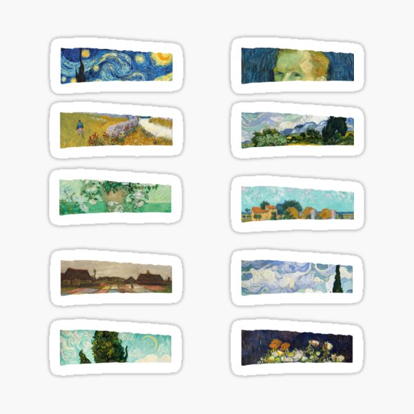 Item preview, Vincent Van Gogh washi tape sticker pack designed and sold by beskrajem.