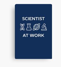 Cool Scientist At Work Canvas Print