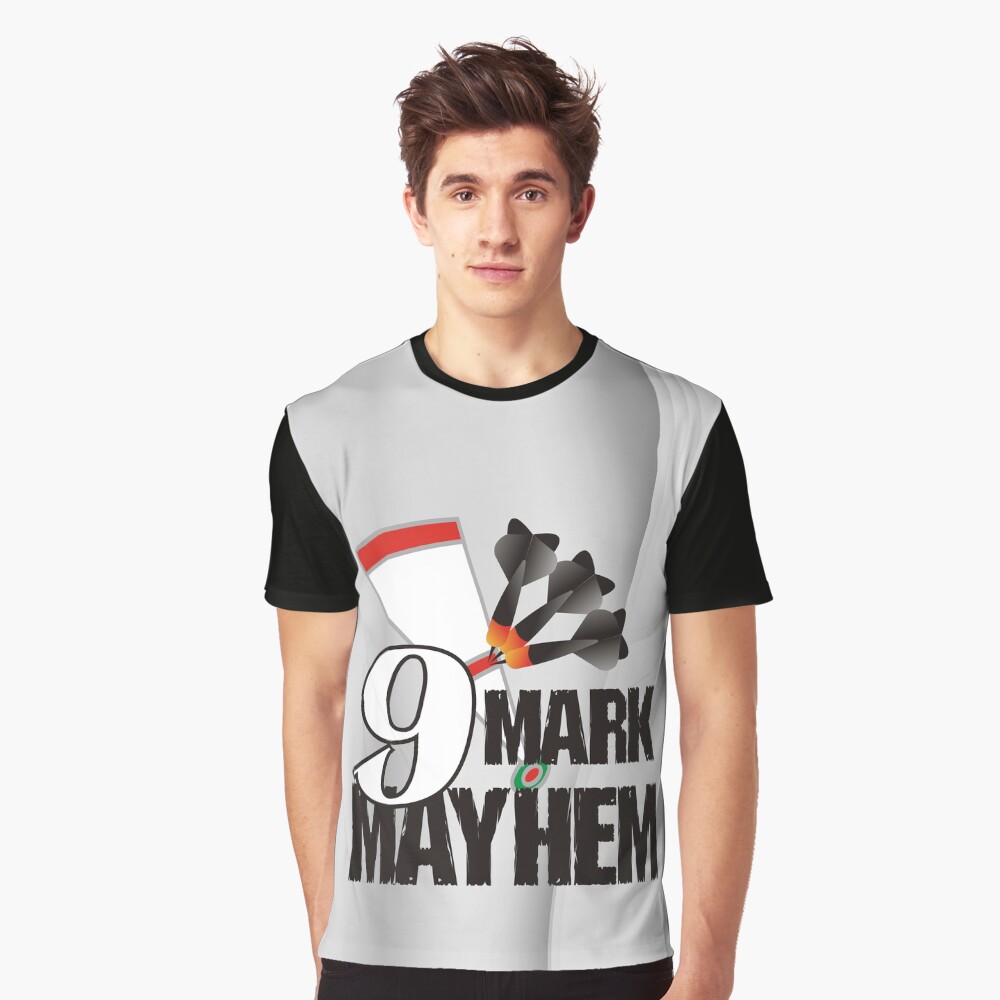 9 Mark Mayhem Darts Team Graphic T-Shirt