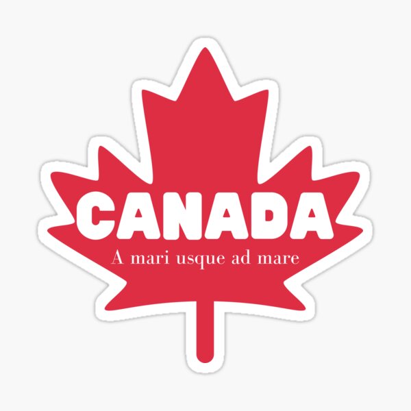 Canada Canada With Maple Leaf Sticker By Kilianluc Redbubble