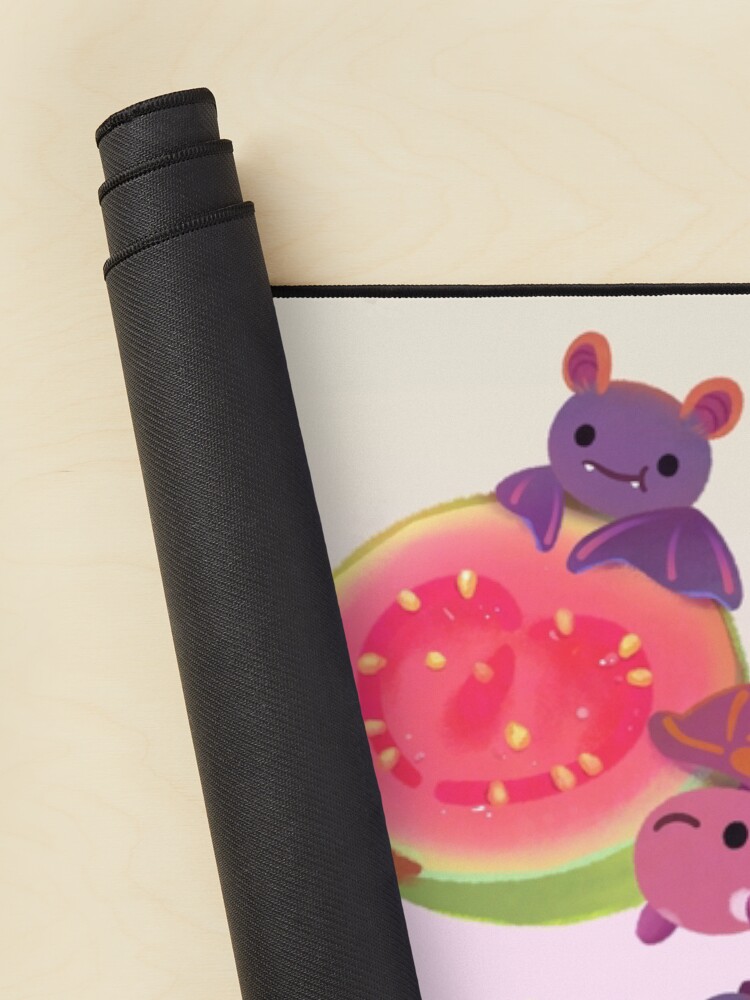 Thumbnail 2 of 5, Mouse Pad, Fruit and bat - pastel designed and sold by pikaole.