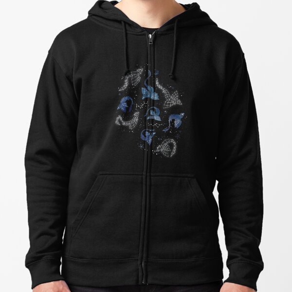 Dragon star constellations Zipped Hoodie