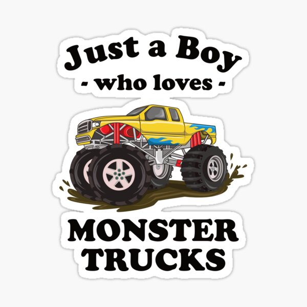 Item preview, Just a Boy who Loves Monster Trucks - Kids Monster Truck Lover designed and sold by Adexyl.