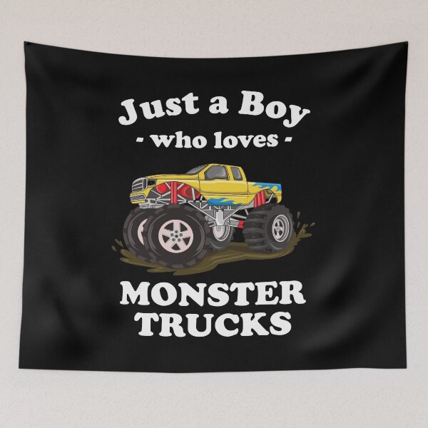 Item preview, Just a Boy who Loves Monster Trucks - Kids Monster Truck Lover designed and sold by Adexyl.