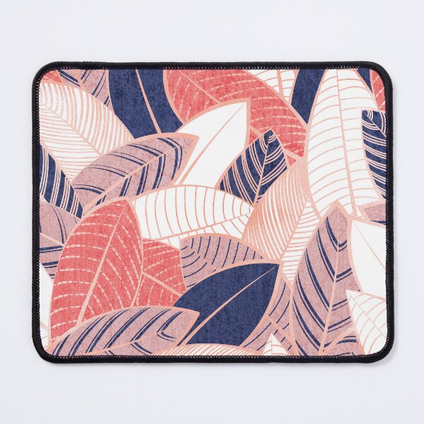 Item preview, Leaf wall // navy blue coral and blush pink leaves rose metal lines designed and sold by SelmaCardoso.