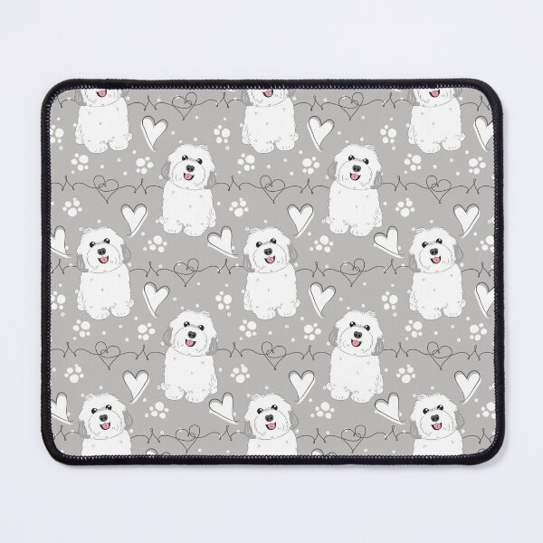 Item preview, LOVE Grey White Havanese Dog designed and sold by Lulupainting.