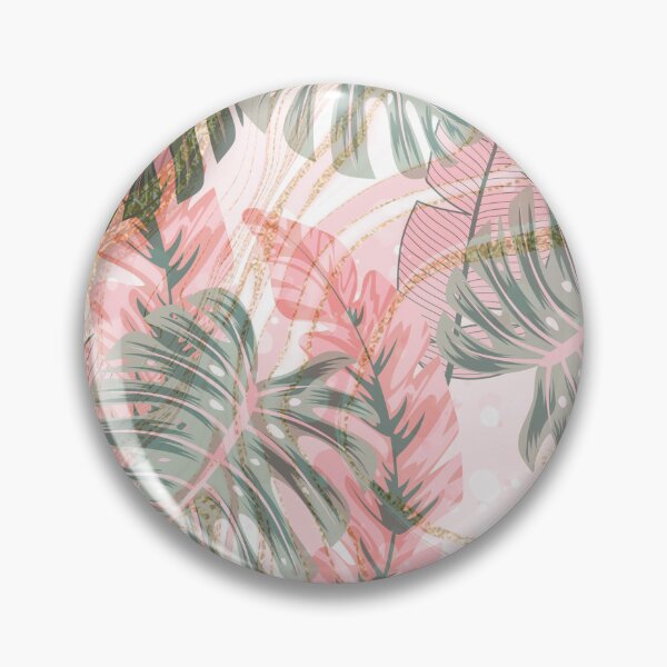 Item preview, gold  and pink marble exotic floral pattern designed and sold by Beeroclock.