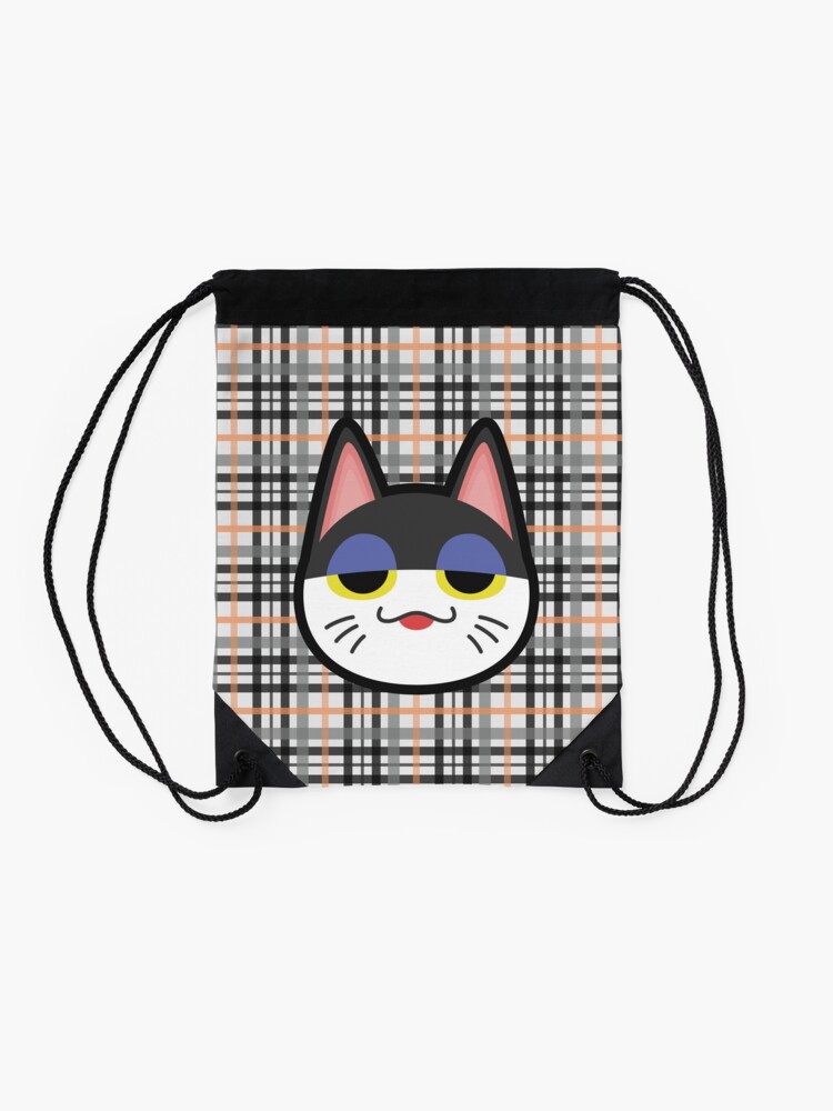 Alternate view of PUNCHY ANIMAL CROSSING Drawstring Bag