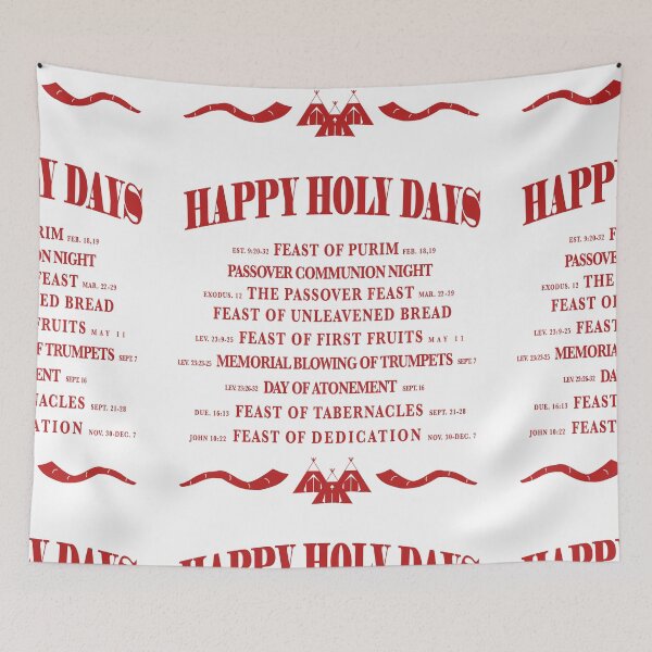 Item preview, Happy Holy Days, Israelite Clothing designed and sold by Yashra  Clothing.