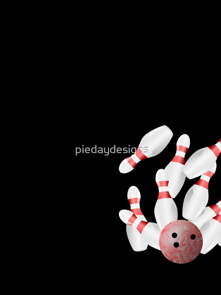 Ten-pin bowling strike by piedaydesigns
