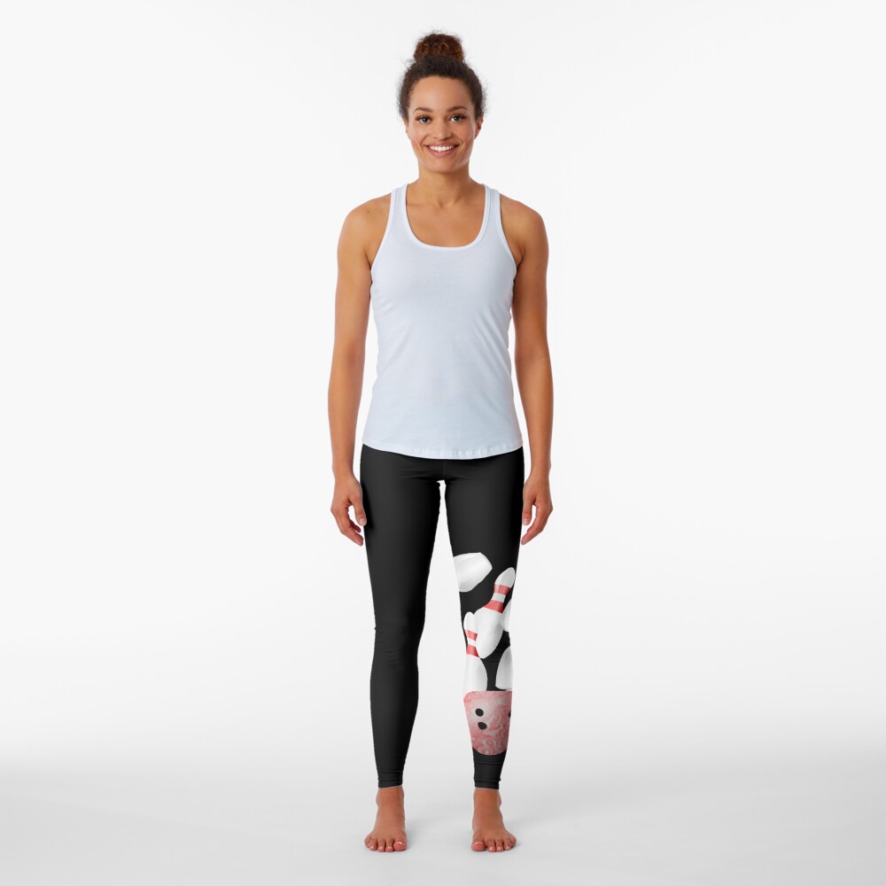 Ten-pin bowling strike Leggings