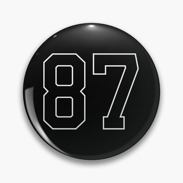 Item preview, Black Number 87 lucky sports jersey eighty seven designed and sold by HeavyStyle.