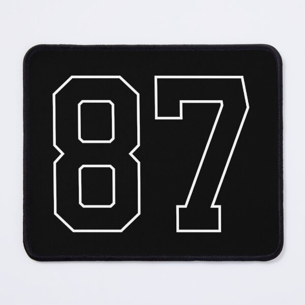 Item preview, Black Number 87 lucky sports jersey eighty seven designed and sold by HeavyStyle.
