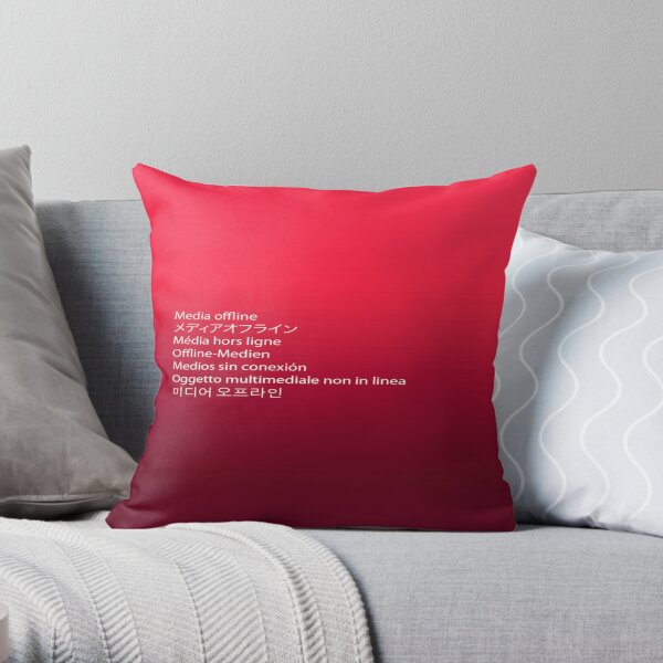 Media Offline Adobe Premiere Pro Throw Pillow