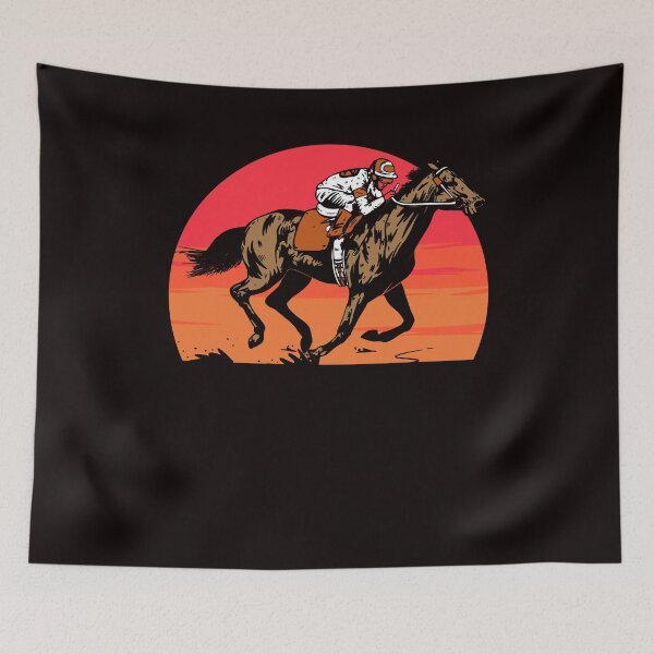 Item preview, Horse Riding Racing Equestrian Sport Saddle Rider Horses Fan designed and sold by TomGiantDesigns.