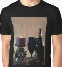Wine For Two by Candlelight Graphic T-Shirt
