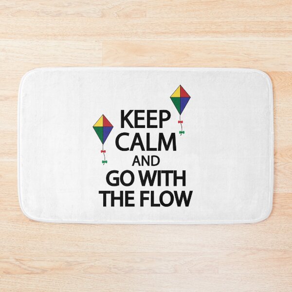 Item preview, Keep calm and go with the flow designed and sold by Colorfulandfun.