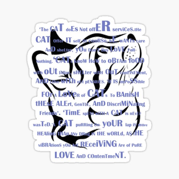 Lovely cat Sticker