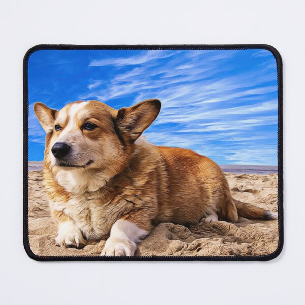 Item preview, Cute Corgi on beach designed and sold by AnimalWorlds.