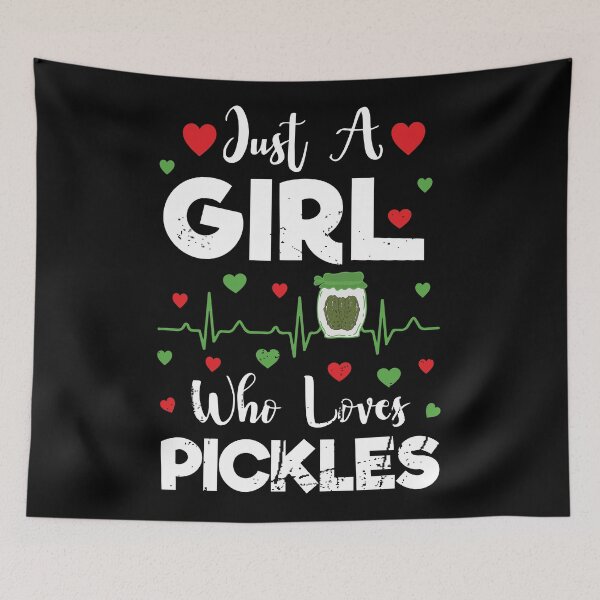 Item preview, Just a Girl who Loves Pickles - Funny Pickle Lover Canning designed and sold by Adexyl.