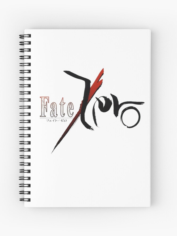 Fate Zero Logo Spiral Notebook For Sale By Sylnae Redbubble