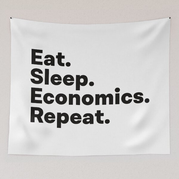 Artikelvorschau, Eat Sleep Economics Wiederholen entworfen und verkauft von teesaurus.