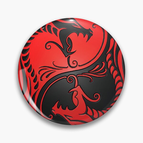 Item preview, Red and Black Yin Yang Dragons designed and sold by Yara19K81.