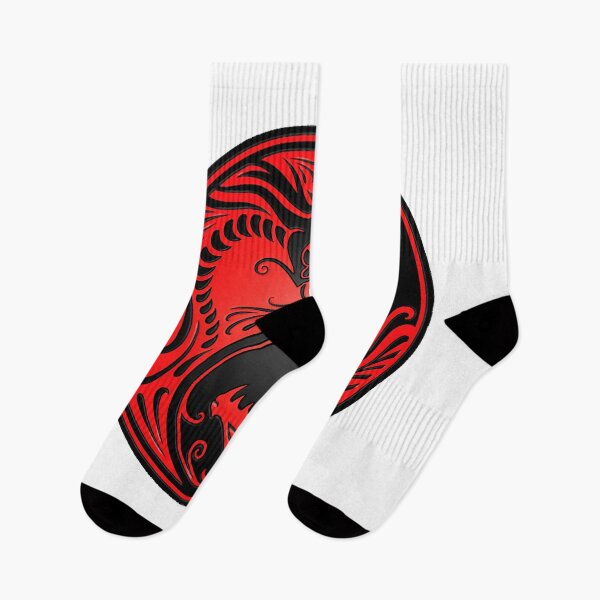 Item preview, Red and Black Yin Yang Dragons designed and sold by Yara19K81.