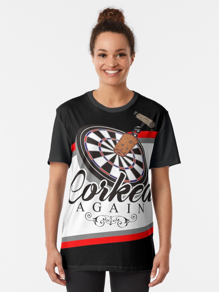 Alternate view of Corked Again Darts Team Graphic T-Shirt