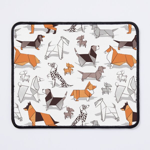 Item preview, Origami doggie friends // white background paper Chihuahuas Dachshunds Corgis Beagles German Shepperds Collies Poodles Terriers Dalmatians designed and sold by SelmaCardoso.
