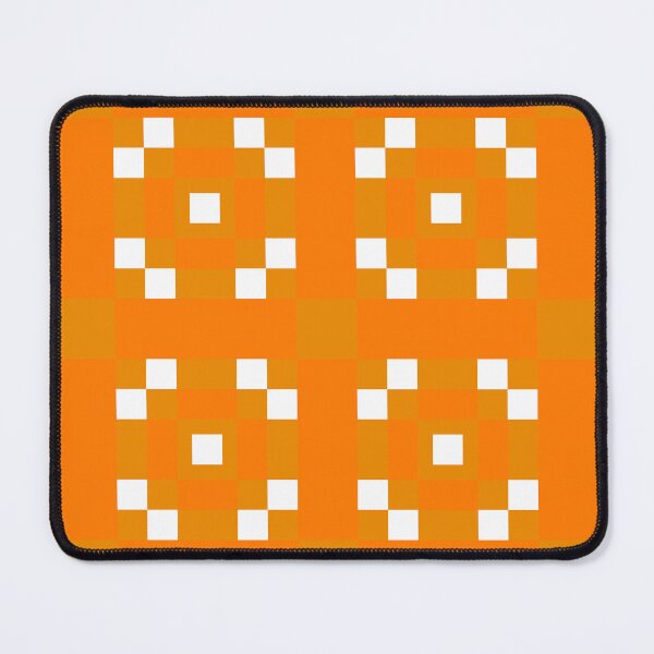 Item preview, Calico Cat Pixel Orange and White Spotted Designs Camouflage Repeating Retro Vintage Offset Grid  Patterns designed and sold by TeachUrb.