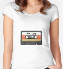 Mix Tape Cassette Women's Fitted Scoop T-Shirt