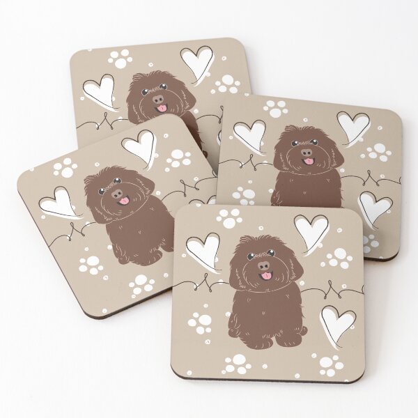 Item preview, LOVE Chocolate Havanese Dog designed and sold by Lulupainting.