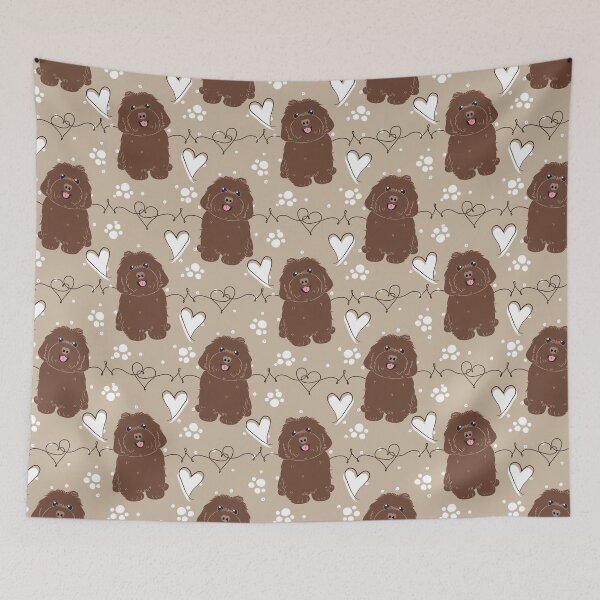 Item preview, LOVE Chocolate Havanese Dog designed and sold by Lulupainting.