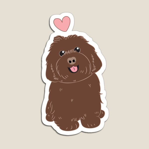 Item preview, LOVE Chocolate Havanese Dog designed and sold by Lulupainting.