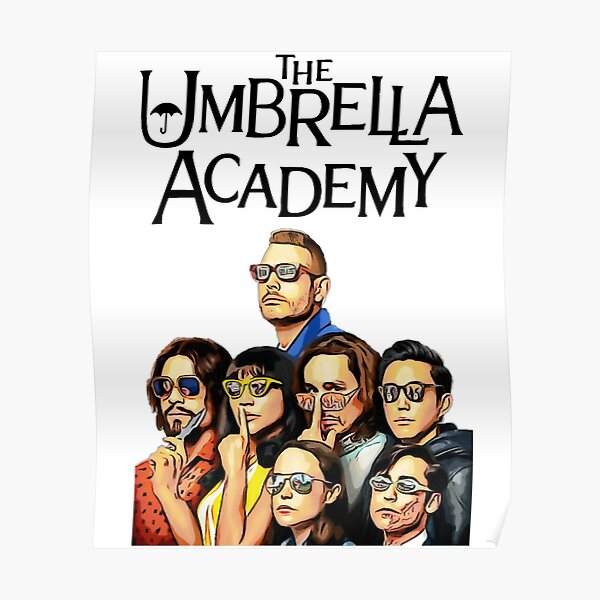 Vintage Retro The Umbrella Academy Poster For Sale By Meredithcrona05 Redbubble 