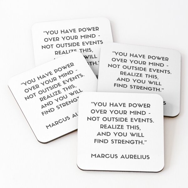 Item preview, MARCUS AURELIUS Stoic philosopher Quote  - You have power over your mind — not outside events. Realize this and you will find strength designed and sold by Inspirationmotivation.
