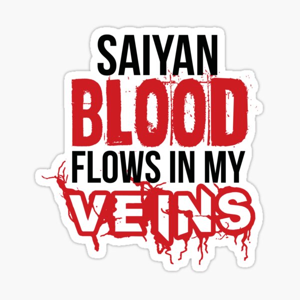 Saiyan Blood Logo Sticker