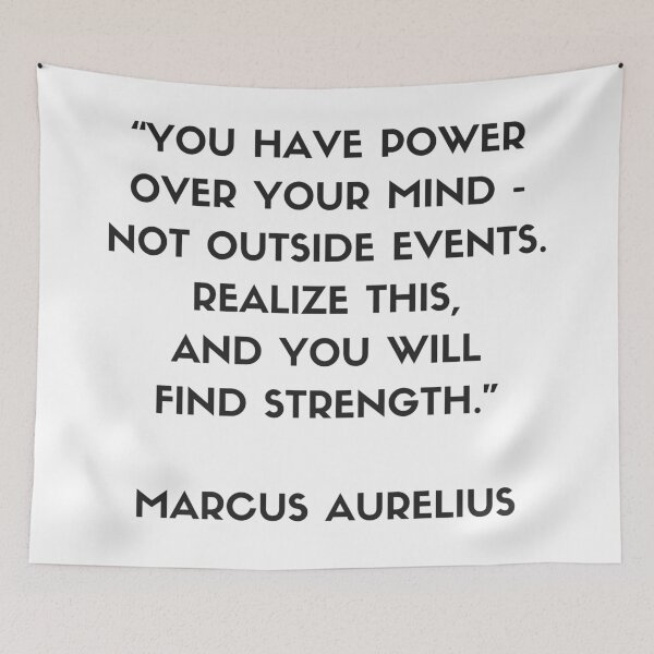 Item preview, MARCUS AURELIUS Stoic philosopher Quote  - You have power over your mind — not outside events. Realize this and you will find strength designed and sold by Inspirationmotivation.