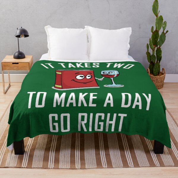 Item preview, It Takes Two To Make A Day Go Right Book & Wine  designed and sold by WalkerLukestore.