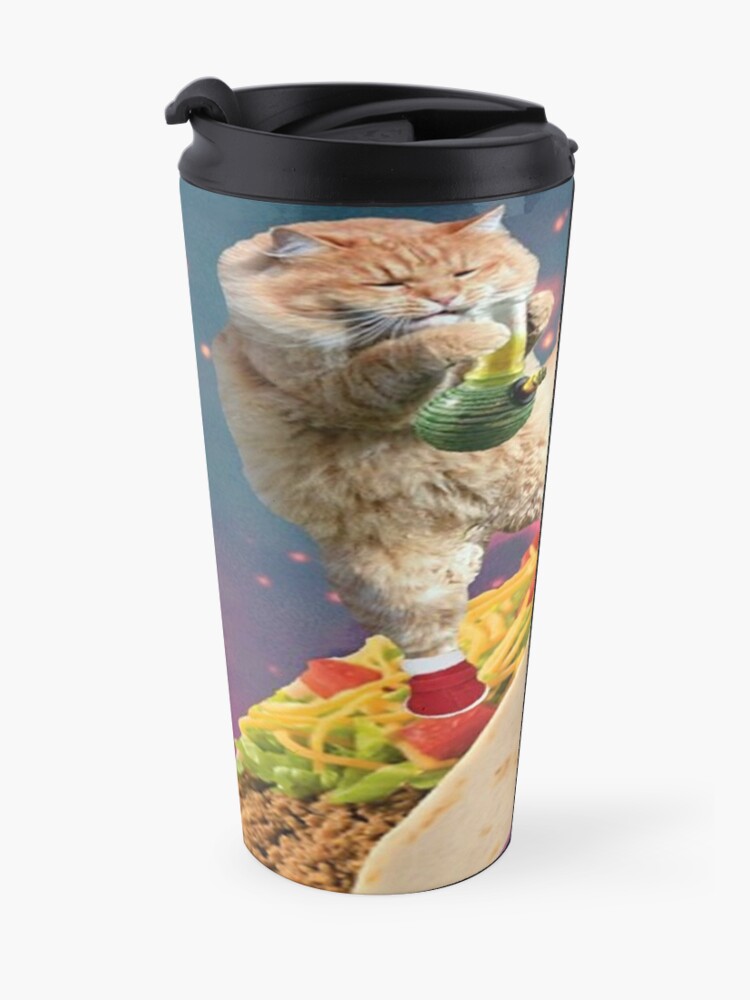"taco bong cat" Travel Coffee Mug for Sale by tacoelgato Redbubble