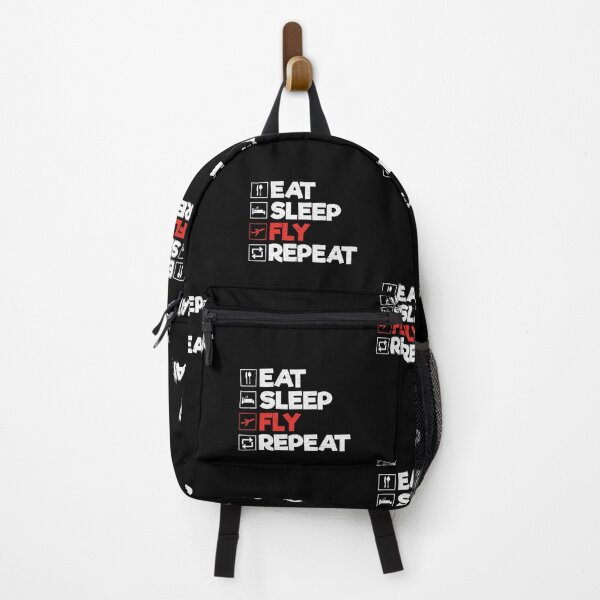 Item preview, Eat Sleep Fly Repeat - Funny Pilot Aviator Airplane Lover designed and sold by Adexyl.
