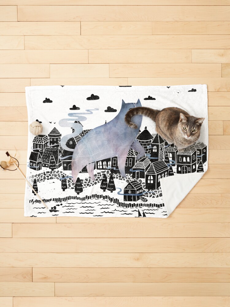 Thumbnail 1 of 6, Pet Blanket, The Fog designed and sold by littleclyde.