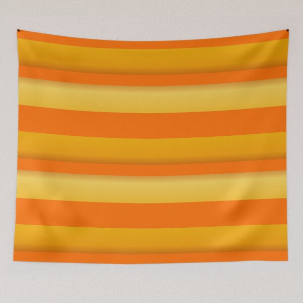 Item preview, gold orange horizontal striped designed and sold by lausn.