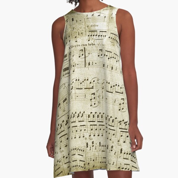 SHEET MUSIC A-Line Dress