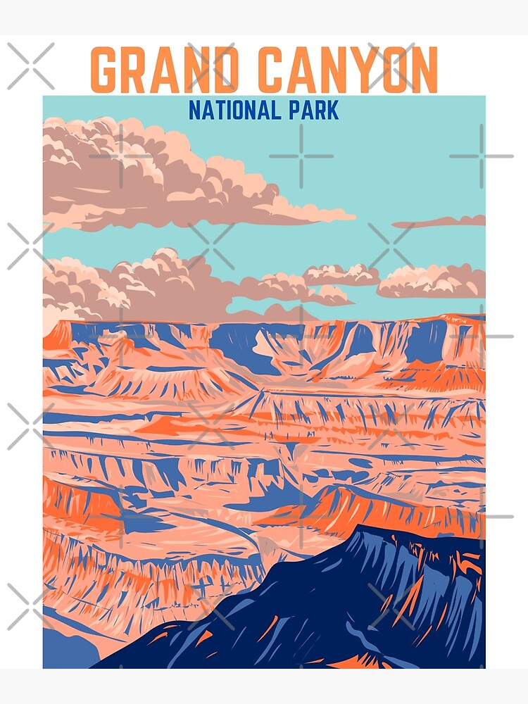 GRAND CANYON National Park 2024 Poster For Sale By Fukuart Redbubble   Flat,750x,075,f Pad,750x1000,f8f8f8 