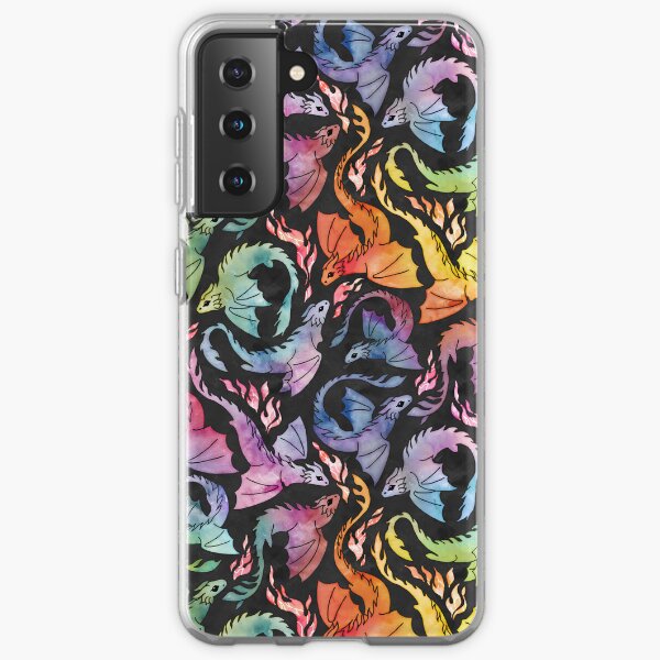 Dunkler Regenbogen des Drachenfeuers Samsung Galaxy Flexible Hülle
