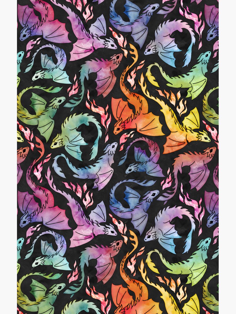 Dragon fire dark rainbow by adenaJ